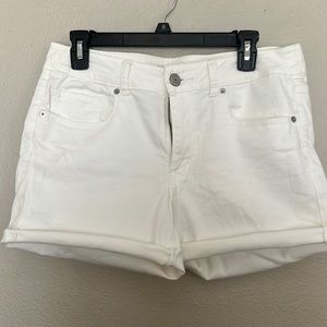 American Eagle Denim white shorts